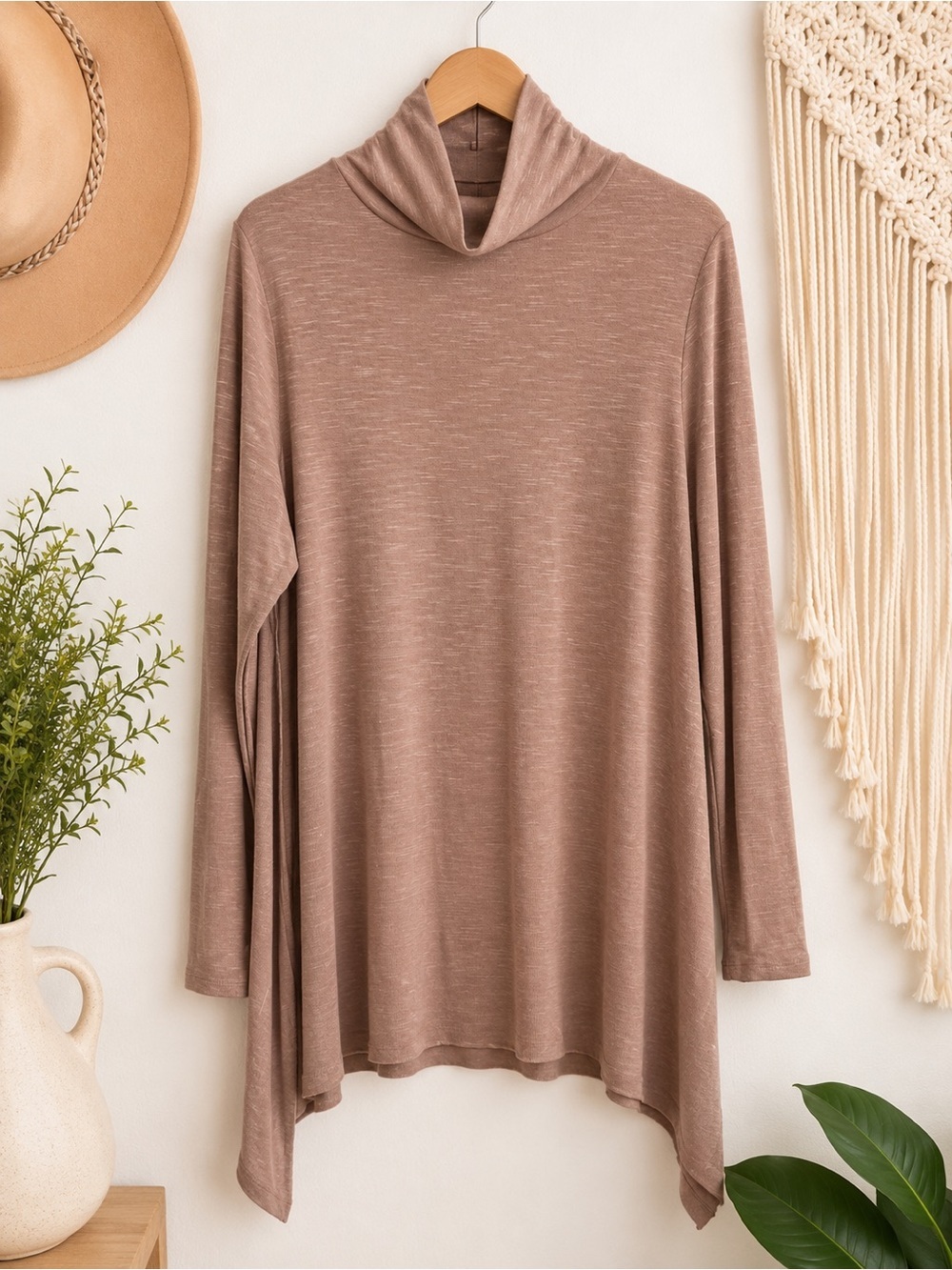 torrid Taupe Turtleneck Swing Tunic